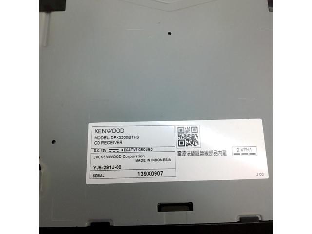 【スズキ純正】純正OP(KENWOOD製) DPX5300BTHS 2DINオーディオ