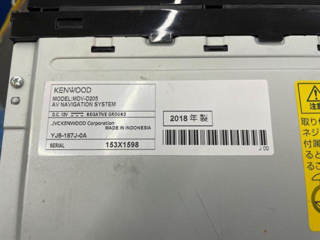 【KENWOOD】MDV-D205  Bluetooth無し TV無し