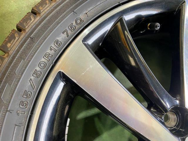 2F ダイハツ キャストスポーツ純正(ENKEI製) + DUNLOP WINTERMAXX03 WM03 165/50R16 ★ミゾたっぷり!2023年製 LA400kコペン/ムーヴなども