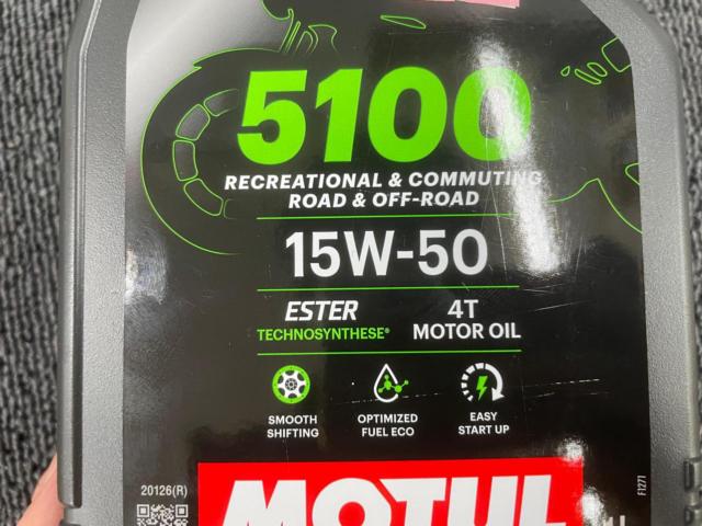 【MOTUL】5100 15W-50 4T MOTOR OIL 1L