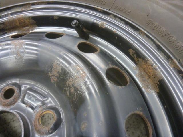 3【ホンダ純正】 ステップワゴンRK1純正スチールホイール+【BRIDGESTONE】BLIZZAK VRX2