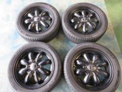 【HOT STUFF】LaLa Palm KC-8 +【MICHELIN】 ENERGY SAVER4 165/55R14 ※ヒビ目立つ