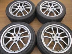 ★ハミ出し注意!!★NISSAN スカイラインクーペ/V36 純正OP RAYS製鍛造ホイール + HANKOOK Ventus S1 evo3(2023年製造)