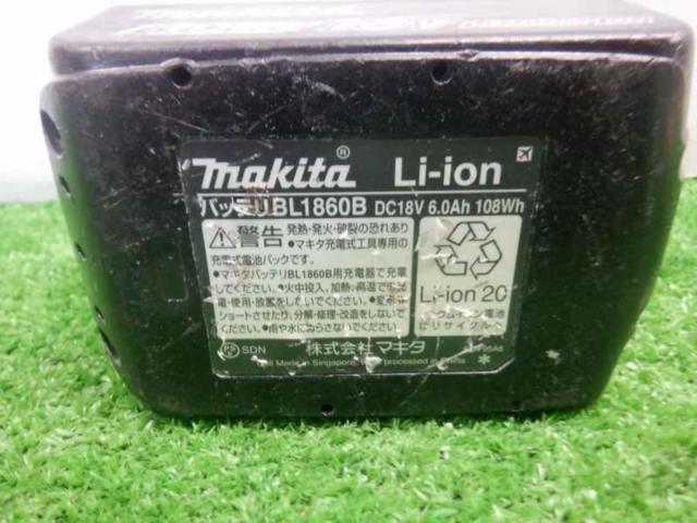 【WG】makita BL1860B 18Vバッテリー