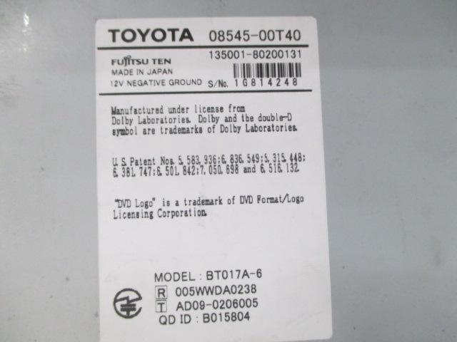 TOYOTA NSZT-W60 (08545-00T40)