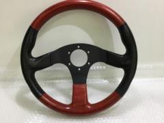当時物 italvolanti IMOLA  IMORA R レザーステアリング レッド/ブラック 35Φ