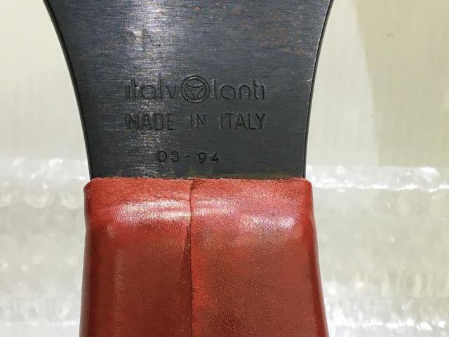 当時物 italvolanti IMOLA  IMORA R レザーステアリング レッド/ブラック 35Φ