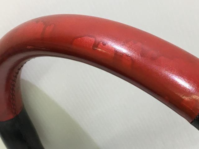 当時物 italvolanti IMOLA  IMORA R レザーステアリング レッド/ブラック 35Φ