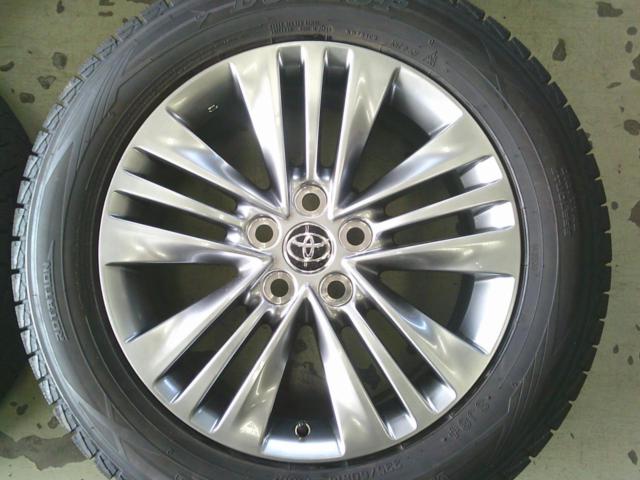 DUNLOP WINTERMAXX SJ8+ + トヨタ 40系アルファード Zグレード純正ホイール
