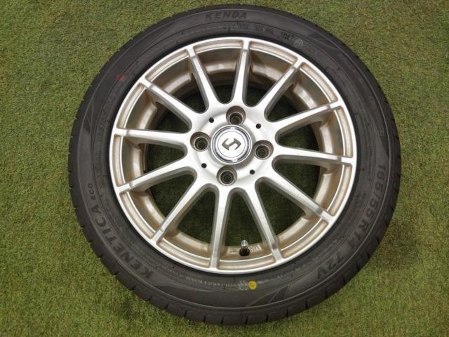 [L880系コペンなど!] 【タイヤラベル付きセット!】 Sマーク 12本スポーク + KENDA KENETICA ECO KR203 165/55R14 2026年モデル