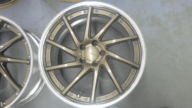 【美品/カスタムカラー】WORK GNOSIS 20インチ 4本セット(スポーク:アッシュドチタン系 / リム:シルバー)