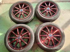 【新品特価!】MARUKA SERVICE  SCHENEDER RK10-K(レッド)  + DUNLOP ENASAVE EC204 155/65R14 4本セット