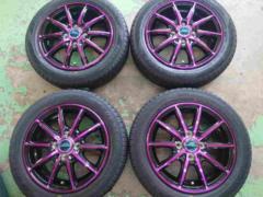 【新品特価!】MARUKA SERVICE SCHNEDER RX-10K(パープル)   + DUNLOP ENASAVE EC204 155/65R14 4本セット