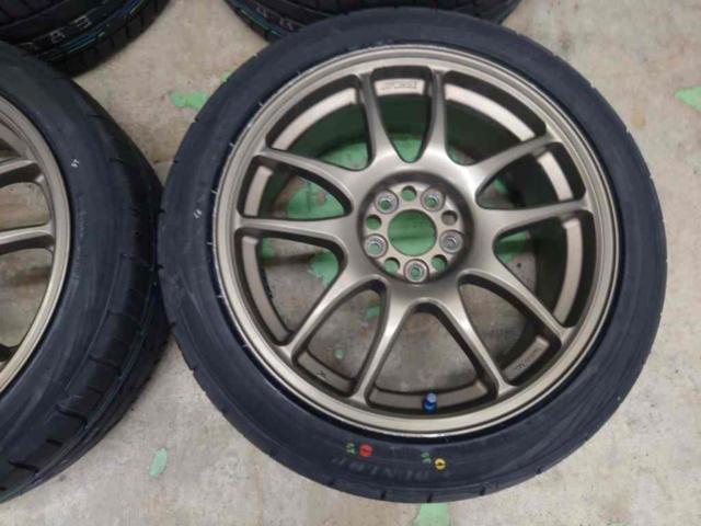 WORK(ワーク) EMOTION(エモーション) CR Kai (5HOLE)  + DUNLOP(ダンロップ) DIREZZA DZ102 215/45R17 100-5H 4本セット