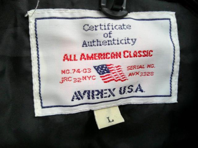 AVIREX フライトジャケット