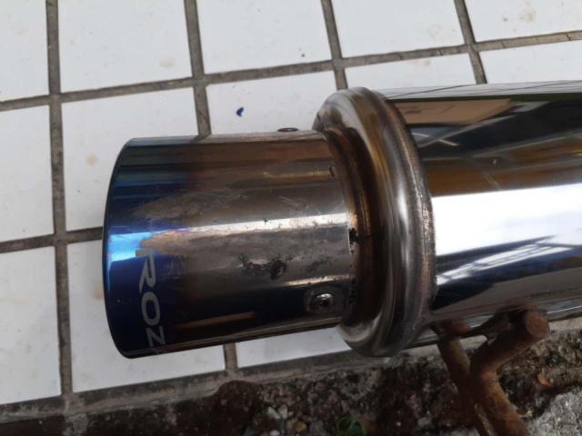 MH22S
ROZA
Bullet-shaped titanium muffler