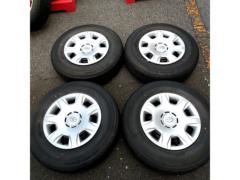 【当時の納車外し品】トヨタ純正 200系ハイエース純正スチールホイール+BRIDGESTONE ECOPIA RD-613