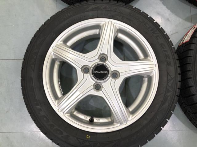 BALMINUM VR5 (4HOLE)  + TOYO(トーヨー) 【TOYO】 OBSERVE GIZ3 155/65R14 4本セット