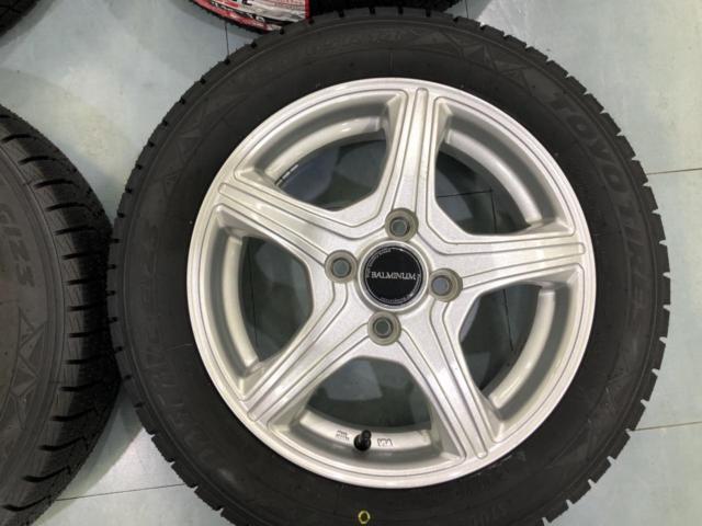 BALMINUM VR5 (4HOLE)  + TOYO(トーヨー) 【TOYO】 OBSERVE GIZ3 155/65R14 4本セット