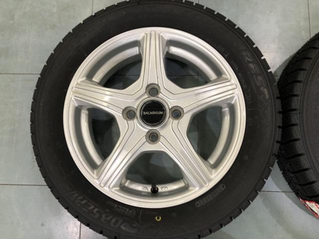 BALMINUM VR5 (4HOLE)  + TOYO(トーヨー) 【TOYO】 OBSERVE GIZ3 155/65R14 4本セット