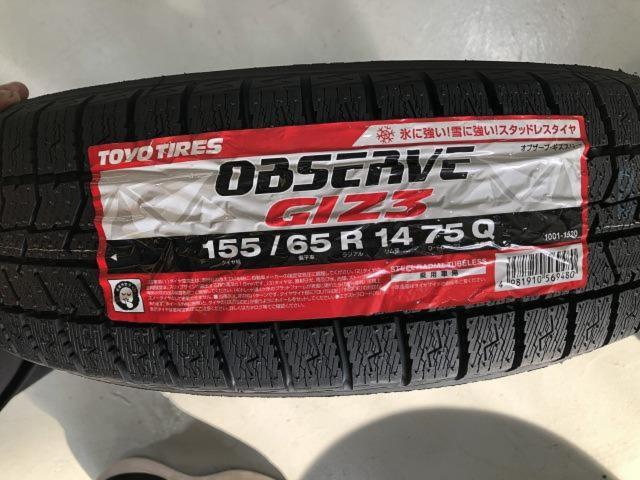 BRIDGESTONE(ブリヂストン)  SE-12  + TOYO(トーヨー) 【TOYO】 OBSERVE GIZ3 155/65R14 4本セット