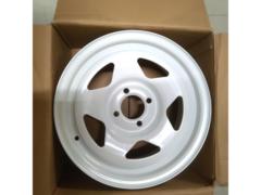 【未使用】[7Jx14+25 100-4H]Daytona’s(デイトナ) S/R スチールホイール ホワイト 14インチ