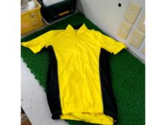 Lサイズ ONRIDGE 半袖サイクルジャージ イエロー