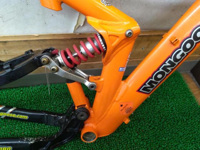 ※フレーム可動部固着 MONGOOSE PRO NX DUAL 27.5インチ アルミフルサスMTBフレーム オレンジ サイズS
