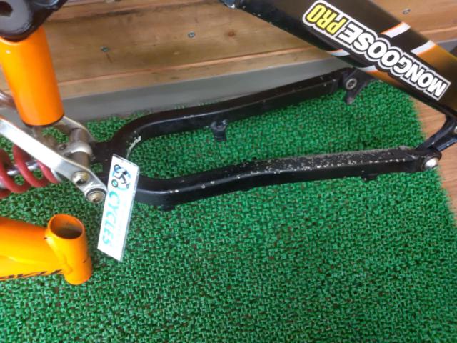 ※フレーム可動部固着 MONGOOSE PRO NX DUAL 27.5インチ アルミフルサスMTBフレーム オレンジ サイズS