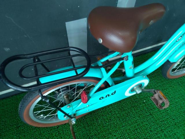 a.n.designworks 16インチ シングルギア キッズサイクル グリーン※タイヤ劣化・変形