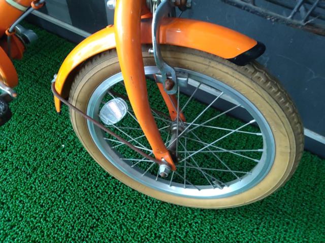 people 16インチ シングルギア キッズサイクル オレンジ※タイヤ硬化