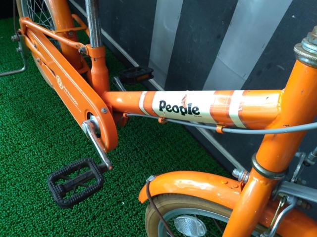 people 16インチ シングルギア キッズサイクル オレンジ※タイヤ硬化