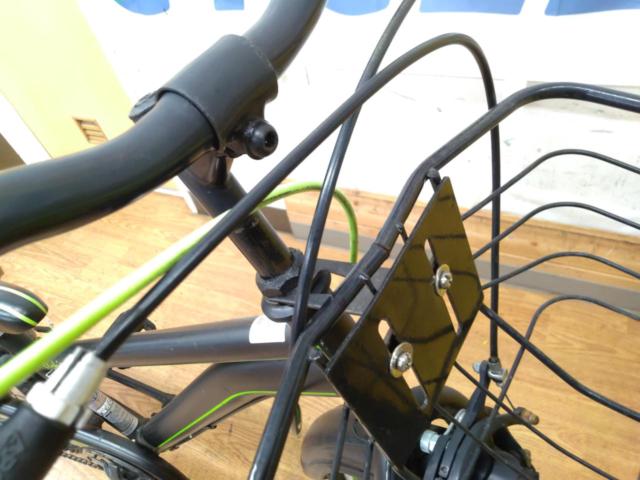 ※前カゴ割れ小有り DAIWA ELEBITS 24インチ 外装6段変速 キッズサイクル ブラック
