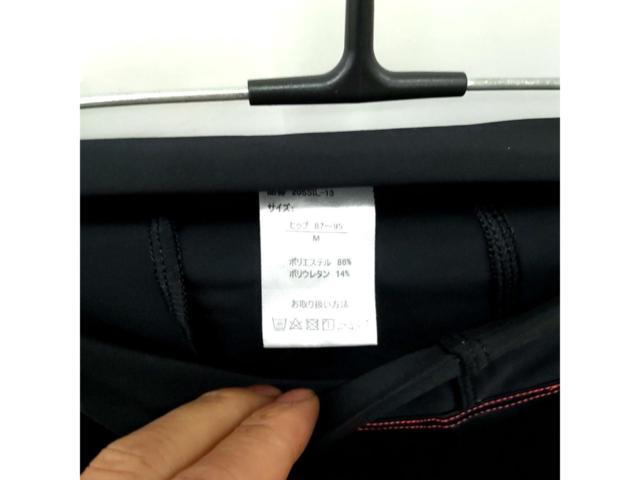 MサイズILMIK サイドポケット付きサイクルパンツ ブラック