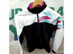 Mサイズ PEARL IZUMI 裏起毛サイクルジャケット ブラック/ホワイト