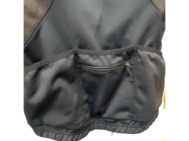 Mサイズ PEARL IZUMI 裏起毛サイクルジャケット ブラック/ホワイト