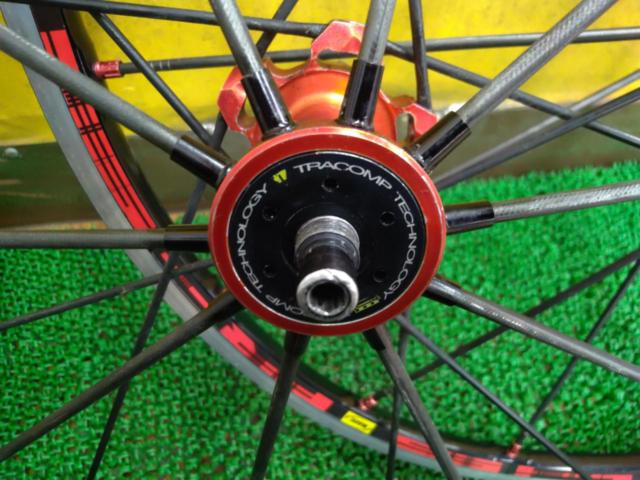 【わけあり現状販売】※反フリー側アダプター欠品 フリー回転渋い MAVIC R-SYS 700C 11S アルミクリンチャーホイールセット レッド