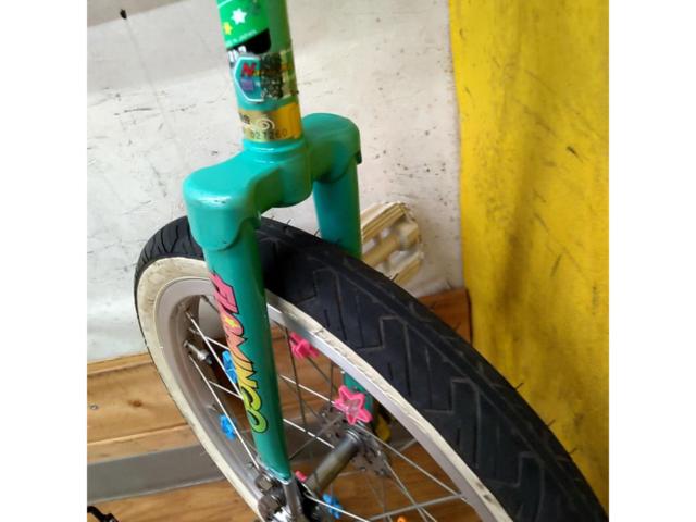 ※スタンド付属 ミヤタ FLAMINGO 18インチ 一輪車 グリーン