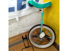 ※スタンド付属 ミヤタ FLAMINGO 18インチ 一輪車 グリーン