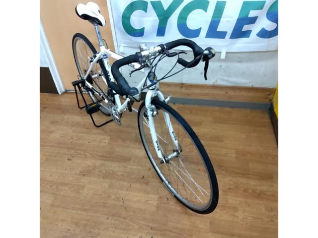 ※レストアベース 仮固定部品散見され現状走行不可 GIOS VIAGGIO 2013年頃モデル 700×28C 2×9S クロモリシクロクロスバイク ホワイト