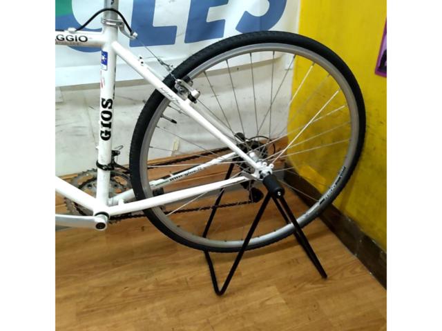 ※レストアベース 仮固定部品散見され現状走行不可 GIOS VIAGGIO 2013年頃モデル 700×28C 2×9S クロモリシクロクロスバイク ホワイト