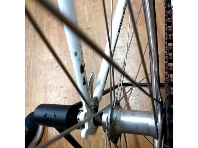 ※レストアベース 仮固定部品散見され現状走行不可 GIOS VIAGGIO 2013年頃モデル 700×28C 2×9S クロモリシクロクロスバイク ホワイト