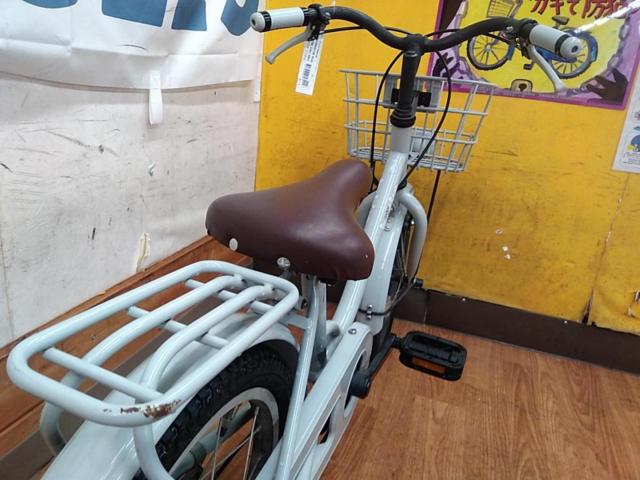 ※補助輪付属 BRIDGESTONE bikke BKM16 16インチ シングルギア キッズサイクル グレー