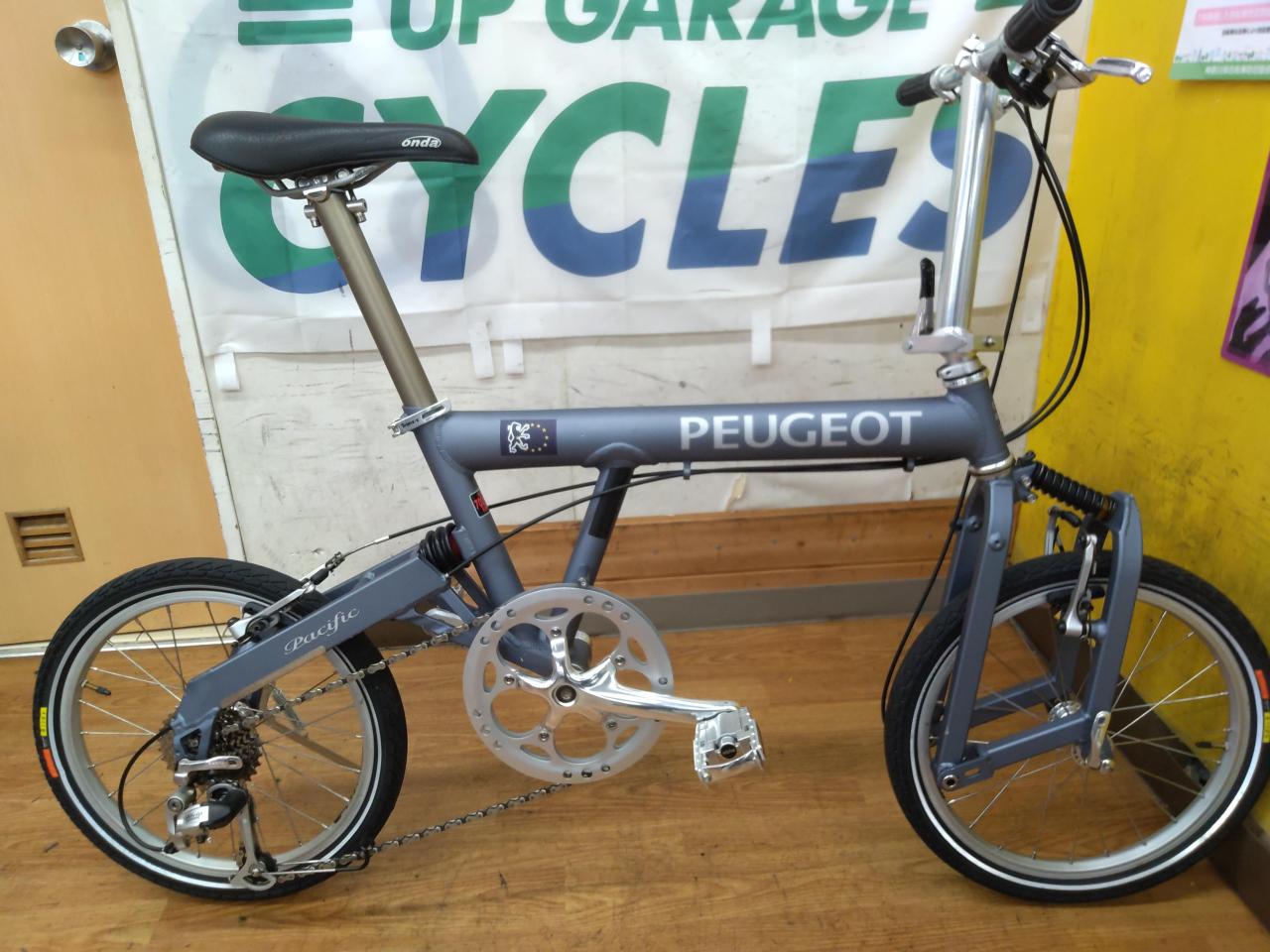 PEUGEOT Pacific18 18×1.50 外装8段変速 折りたたみ自転車 ライト 