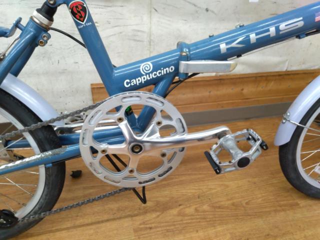 KHS cappuccino 2006年頃モデル 18インチ 外装7段変速 クロモリ折りたたみ自転車 ブルー