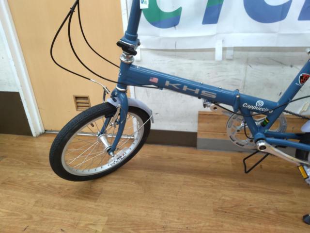KHS cappuccino 2006年頃モデル 18インチ 外装7段変速 クロモリ折りたたみ自転車 ブルー