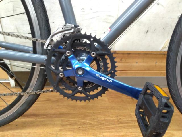 FUJI PALETTE 年式不明 SHIMANO ALTUS組み 700×32C 3×8S アルミクロスバイク グレー