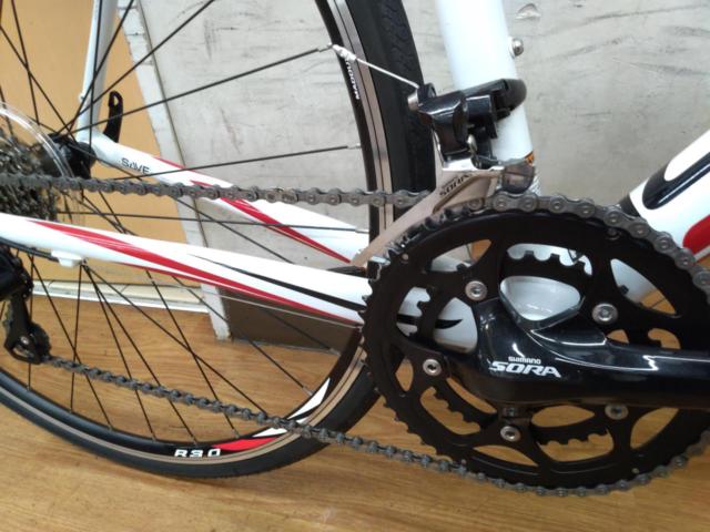 CANNONDALE CAAD8-7 SORA 2013年モデル 700×25c 2×9S アルミロードバイク ホワイト 51サイズ