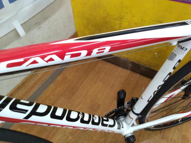 CANNONDALE CAAD8-7 SORA 2013年モデル 700×25c 2×9S アルミロードバイク ホワイト 51サイズ