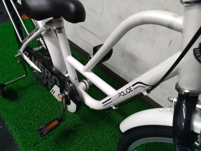 CBA KIDS POLICE 18インチ シングルギア キッズ自転車 補助輪付き ホワイト